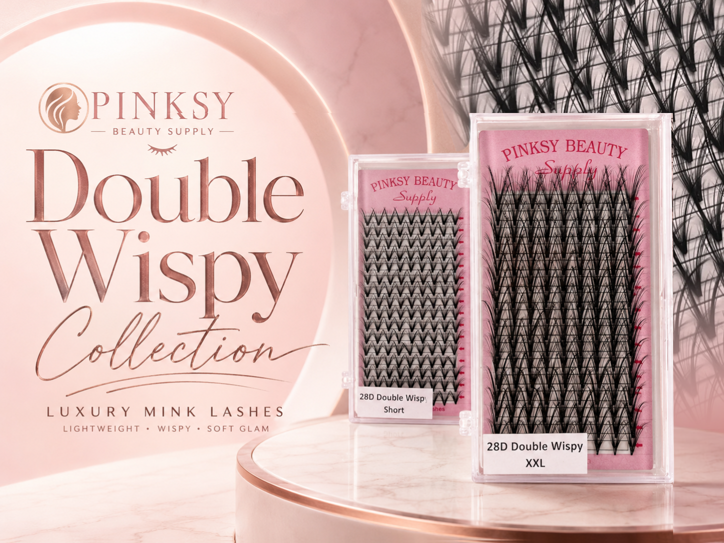 Pinksy Mink Lash Double Wispy COLLECTION
